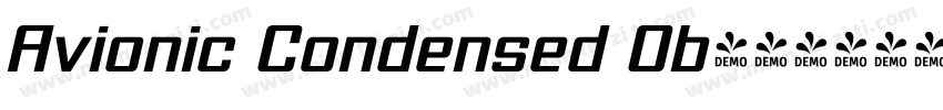 Avionic Condensed Ob字体转换
